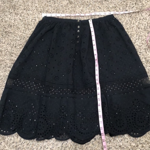 Marc by Marc Jacobs Eyelet Skirt Size 8 Black Polka Dot - Picture 8 of 8
